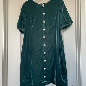 Jcrew velvet mini dress
